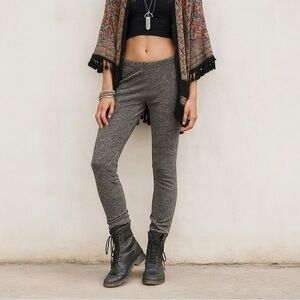 FREE PEOPLE Milo Metallic Knit Jogger Pants